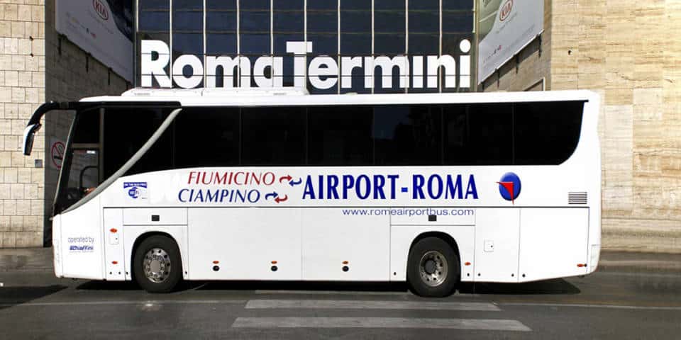 Rome Airport Bus от Термини в аэропорт Чампино Rome Airport Bus в аэропорт Чампино и обратно